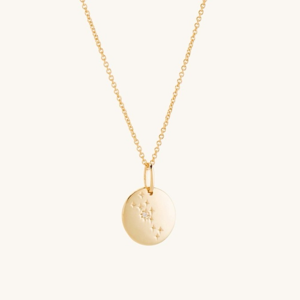 Mejuri Gold Taurus Zodiac Necklace